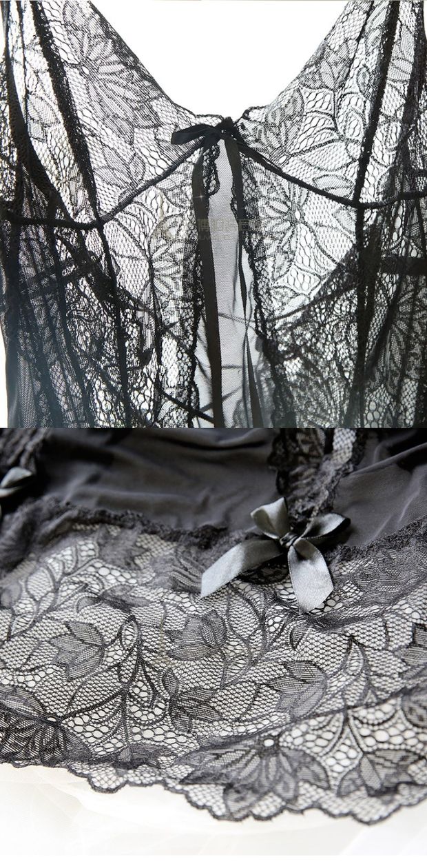 Sexy sling váy ngủ khiêu dâm đồ lót mùa thu gợi cảm ren người phụ nữ quyến rũ đồ ngủ nightdress backless quai váy váy đầm mặc nhà trung niên