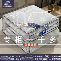 Hilton hotel quilt silk quilted by 100 mulberry silk spring autumn by summer cool quilted by air conditioning by thin quilt core 4 catty quilts