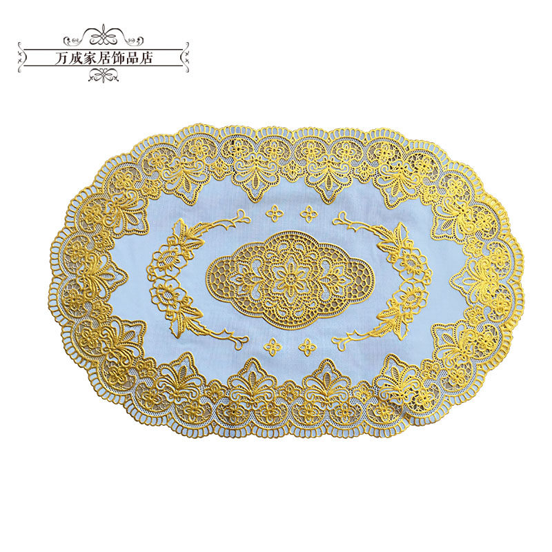 Ashtray mat Insulation mat European fabric table mat Coaster Fruit plate mat Bowl mat Placemat Pot mat PVC mat