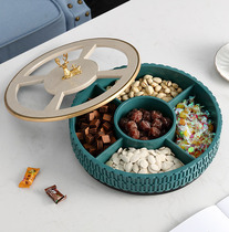 Personality creative split dried fruit tray with lid living room coffee table home candy box high-grade light luxury home decorations