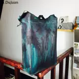 Дизайнерский портативный ретро кожаный оригинальный рюкзак, из натуральной кожи