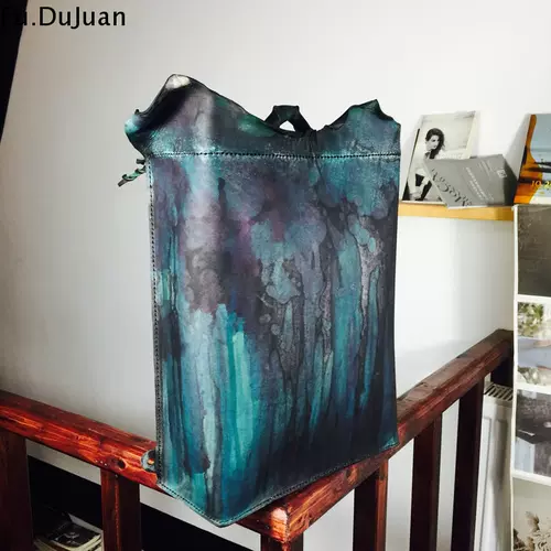 Дизайнерский портативный ретро кожаный оригинальный рюкзак, из натуральной кожи