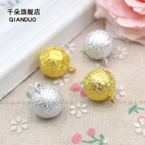 Japanese closed water tone bell DIY handmade water piano bell keychain Mobile phone chain accessories Gold and silver matte healing system
