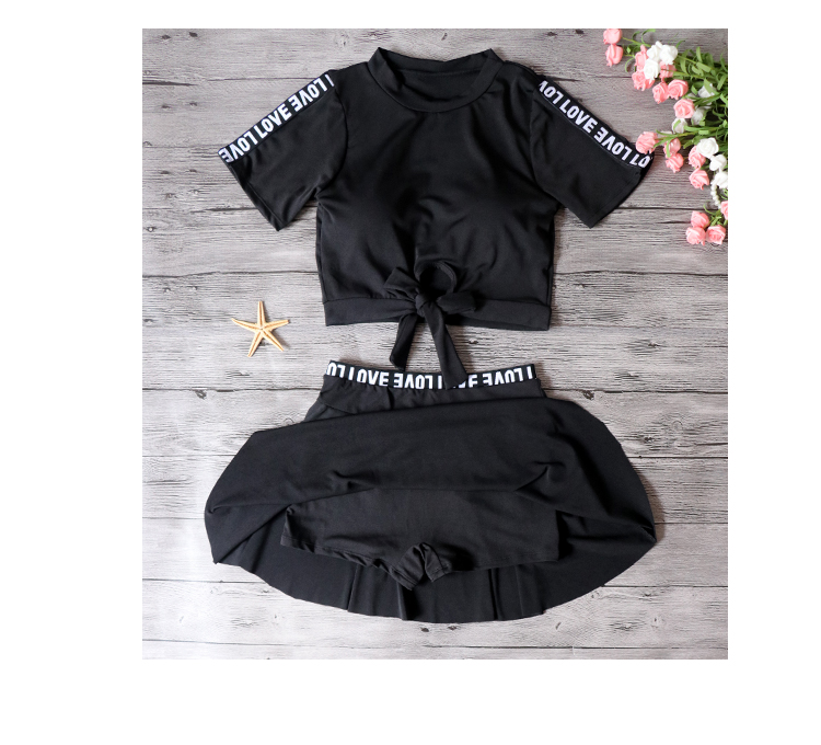 Áo tắm nữ xẻ bụng bảo thủ gợi cảm ngực nhỏ ngực nhỏ tụ tập đồ bơi sinh viên thể thao váy theo phong cách áo tắm mùa xuân nóng bỏng đồ bơi 2 mảnh dạng váy