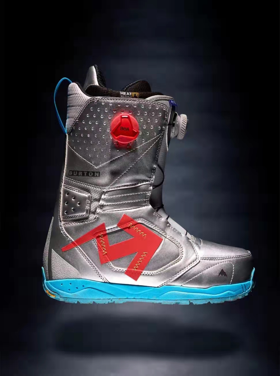 Upper official BURTON x Off White founder Virgil co-founder of Veneer Ski Shoes-Taobao