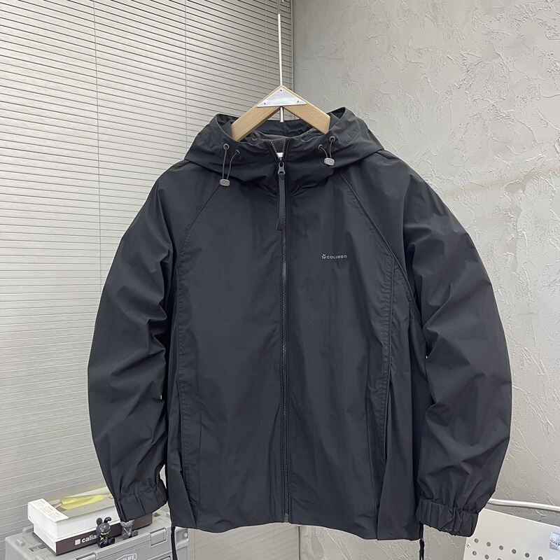 2026 Spring/Summer New Trendy Men's Zipper Thin Jacket Hong Kong Style Casual Youth Fashion Versatile Windbreaker