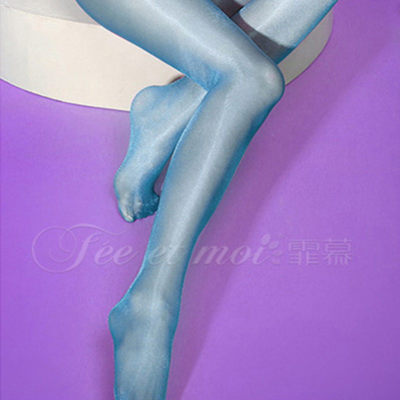 Silk Socks Sexy Black Oil Light Oil Bright Ultrathin Lady Fire Hot Pants Socks Sparkling Silk Pants Socks SPICE