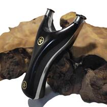 Purple sandalwood five-star solid wood titanium steel clip Huai-style free-binding precision flat skin flying Tiger extraordinary titanium alloy slingshot
