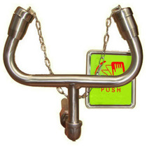 Factory eye washer simple double mouth eyewash 304 stainless steel emergency eyewash can be invoiced