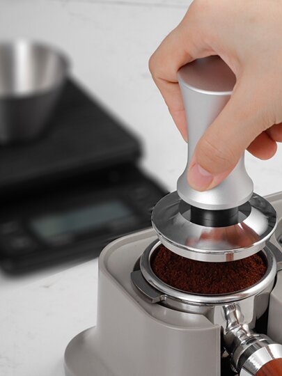 Balanced Force Press-Type Tamper 30 Lbs Constant Coffee Tamper 51mm Tamper Hammer Balanced 53/58 Elastic Tamper Hammer