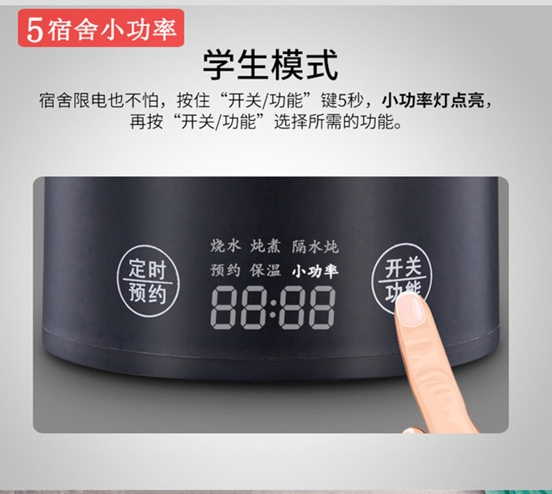 Ấm đun nước di động Công suất nhỏ Ấm gấp nhỏ Ấm siêu tốc Du lịch Ấm đun nước Ký túc xá Điện nhỏ Điện nóng - ấm đun nước điện ấm siêu tốc alaska