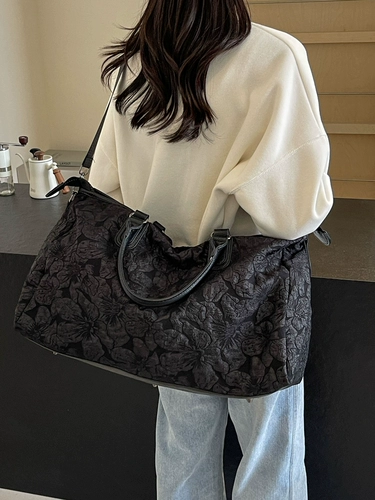 Сумка для путешествий, полиуретановая вместительная и большая портативная багажная сумка через плечо для спортзала