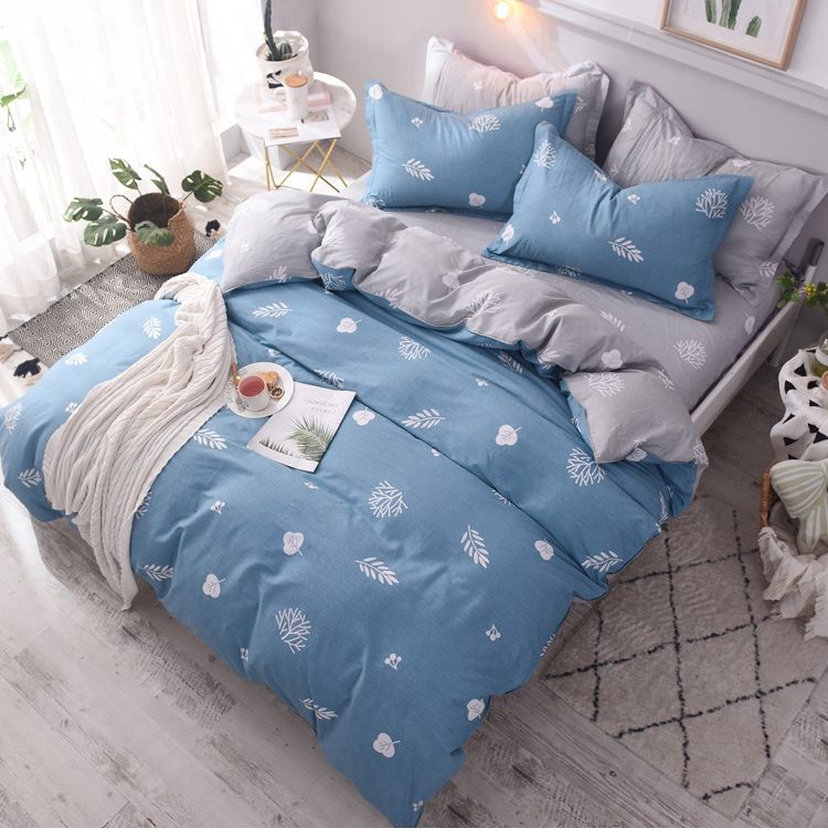 Hengfa nhà dệt bông bốn mảnh cotton 1,5m Bộ đồ giường 1,8 mét 1,2 sinh viên ba mảnh - Bộ đồ giường bốn mảnh chăn ga cao cấp luxury