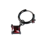 Красные небольшие дизайнерские серьги подходит для мужчин и женщин, с драгоценным камнем, европейский стиль