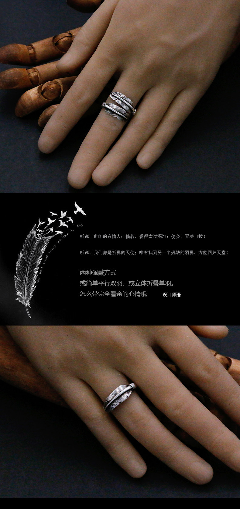 Bague homme YUKI   en Argenterie - Ref 3086452 Image 11