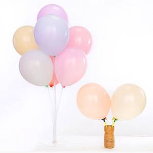 混色纯色装饰气球20个