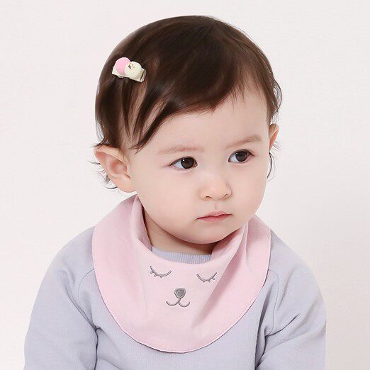 S164 Korea imports newborn boys and girls baby all cotton triangle small peripheral paddle baby double face towel