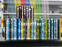 Acrylic crystal color diamond plate high-end perfume jewelry watch display cabinet background decorative light sheet