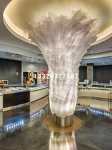 3form artificial resin eco art board high-end hotel shopping mall service bar curved background light light sheet