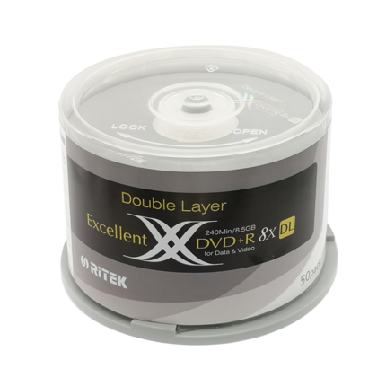 Rhenium X series large capacity DVD R burning disc DL 8 5G disc 8X 50 pieces barrel