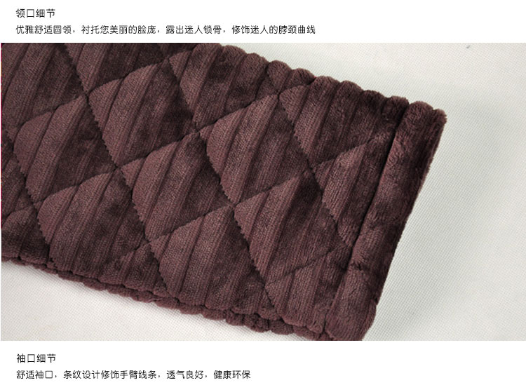 Fen Teng 2018 mùa đông mới bộ đồ ngủ bằng vải nỉ dày flannel nam phù hợp với màu rắn cộng với nhung cộng với dịch vụ nhà cotton pijama đôi