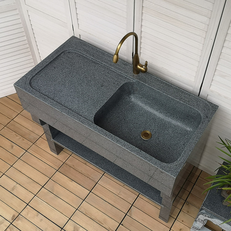 Stone Wash Basin Marble material Home Balcony Laundry Pool Integrated Sink Outdoor Pool Outdoor launderette