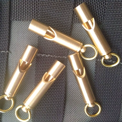 Дорожное медное латунное снаряжение, брелок, свисток, «сделай сам»