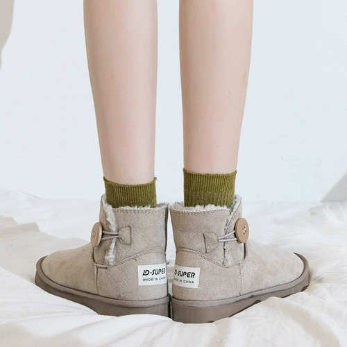 Демисезонные сапоги, низкая утепленная обувь, коллекция 2023, свободный крой