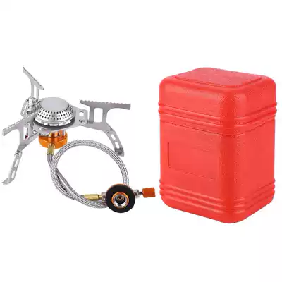 Outdoor camping stove Two-piece stove Long gas flat gas butane gas stove Portable stove Electronic tinder