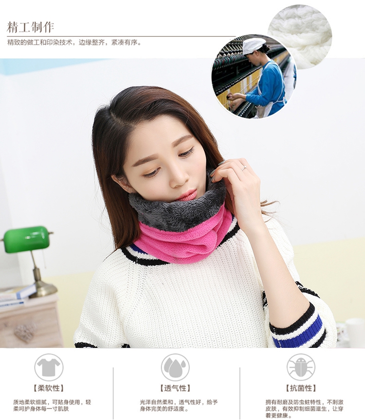 Mùa đông ngoài trời cộng với nhung bib windproof ấm dày lông cừu cap thể thao cưỡi hood ấm mask cap nam giới và phụ nữ khăn ống đi phượt