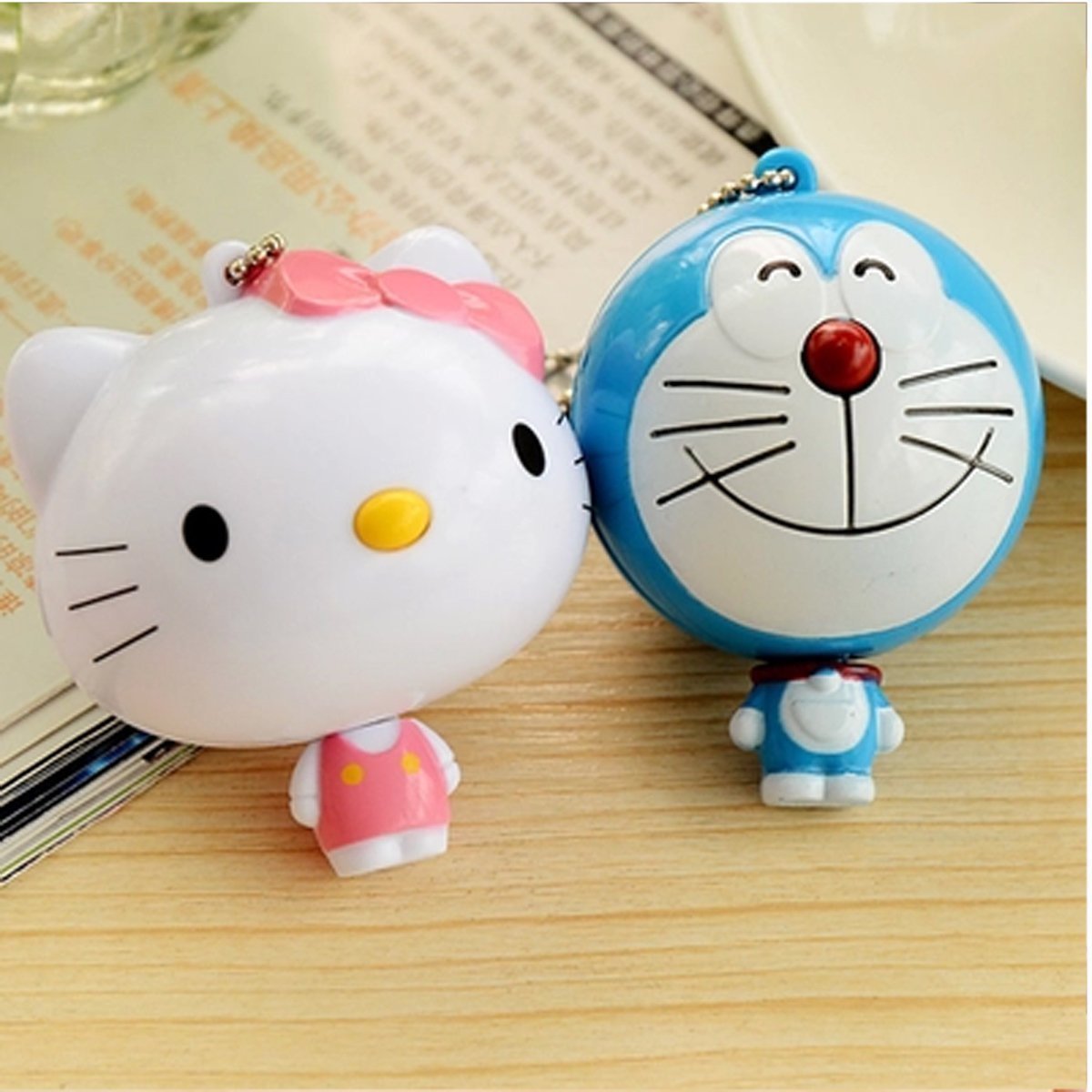Cartoon Doll Children's Toy Creative Weather Ruler Hello Kitty Automatic Scroll Ruler