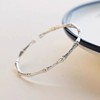 Textured Bamboo Bracelet ins Niche Design High-End Bracelet Open Adjustable Jewelry 2025 New Trend