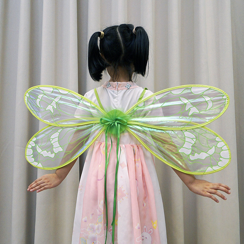 The new adult kids dream dragonfly forest elf fairy wings stage performance  props and photo costumes