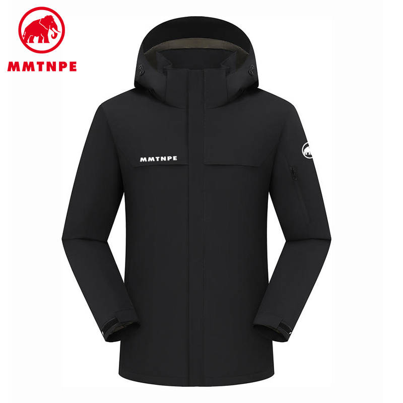 Mammoth Arctic Elephant Autumn and Winter Men's Jacket Outdoor Sports and Leisure Hooded Windproof and Waterproof Soft Shell down Jacket