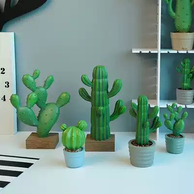 ins Wind Nordic potted plant cactus bonsai living room decoration Flower Home small ornaments indoor furnishings