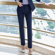 Spring and summer womens reticulated trousers long trousers with suit shirt professional wear non-Pilling dress pants OL overalls