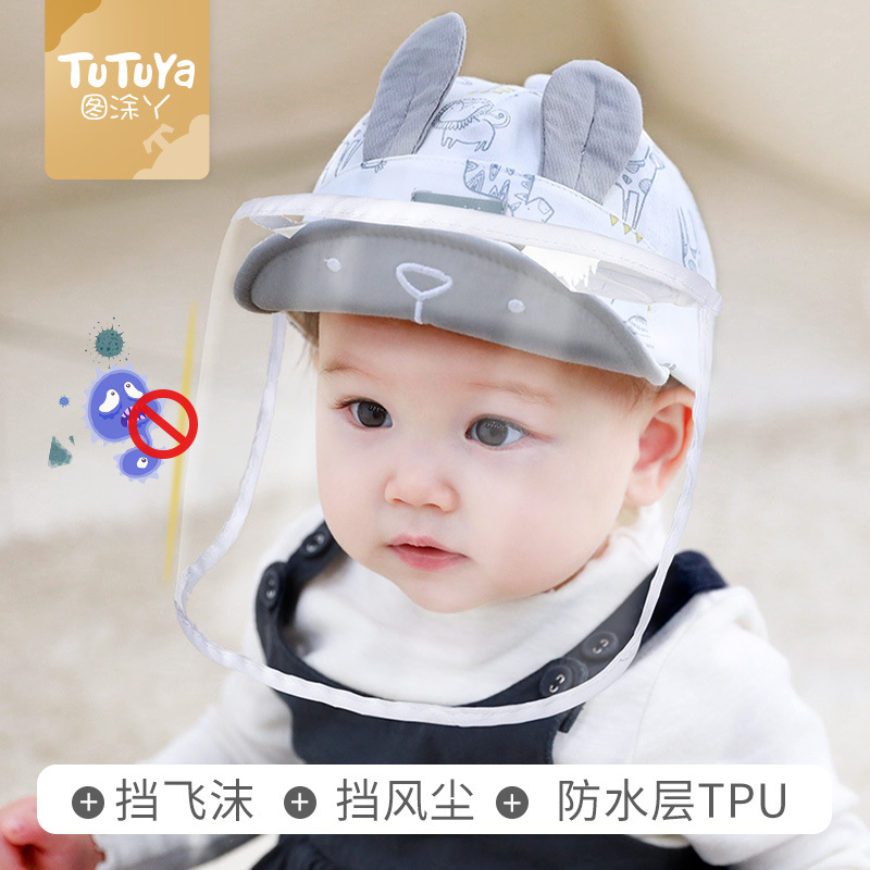 Baby protective mask baby outside anti-droplets cap children Outbreak Quarantinable Wind face Winter warm freshmen-Taobao