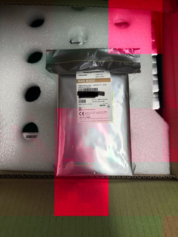 Toshiba Hard Drive Boxed N300 Pro 8t Nas Hard Drive Hdwg780 7200 Rpm 512m Cache