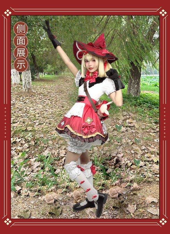 Genshin Keli cos phù hợp với Qihua Xingzhu phù thủy dễ thương quần áo cosplay trò chơi trang phục phim hoạt hình toàn bộ c phù hợp với cosplay amber genshin impact