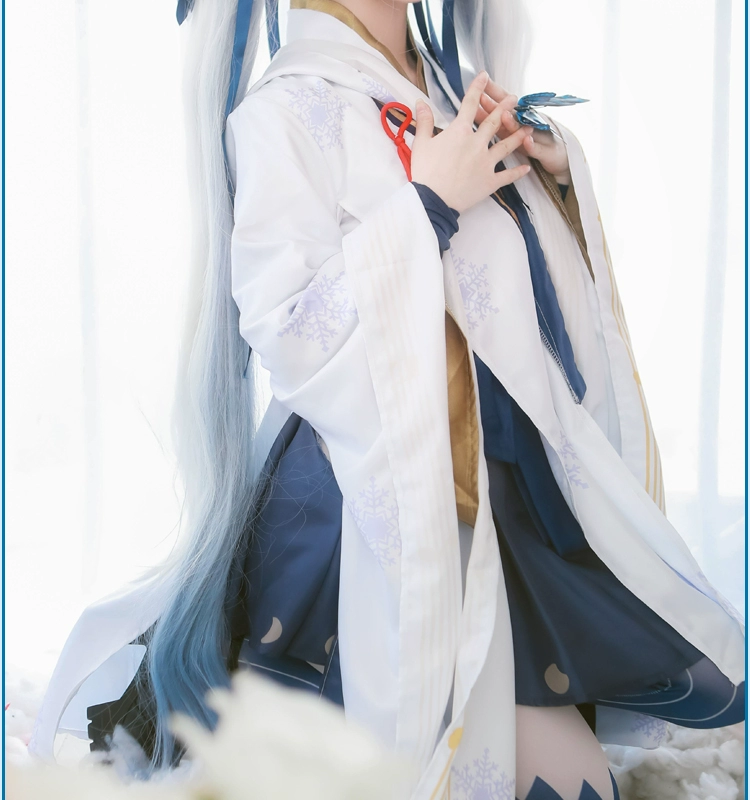 Man Road v home 2018 snow Hatsune COS quần áo vocaloid miku snow witch kimono cosplay trang phục nữ