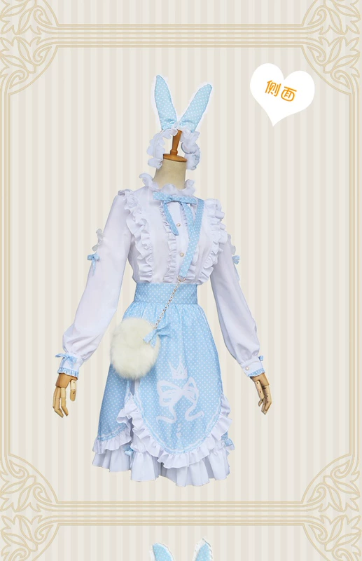 Miracle ấm thỏ trắng kẹo COS quần áo hầu gái tải lolita laki váy đầm cosplay loli cosplay pokemon