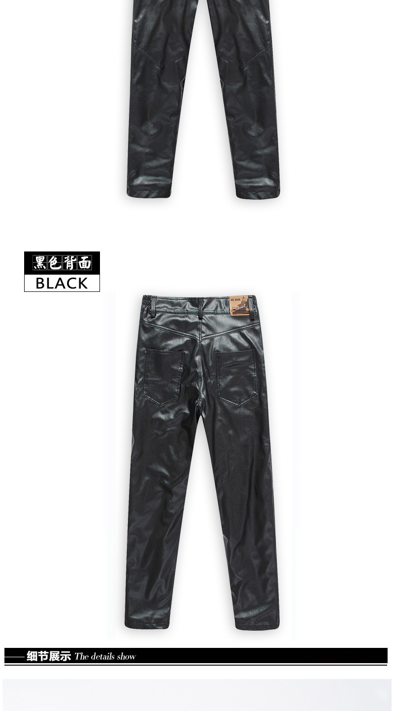 Pantalon cuir homme droit pour hiver - Ref 1482211 Image 12