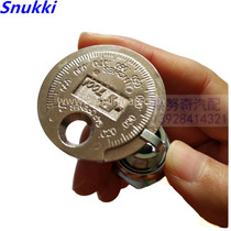 Coin round spark plug gap ruler detection tool range 0 6-2 4mm spark plug gap measurement tool