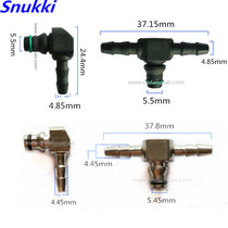 Plastic Tee connector oil return pipe two-way connector school oil pump common rail Harvard H3 series hardware injector plug