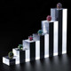 Transparent acrylic crystal square column column ladder display stand jewelry display photography matte base