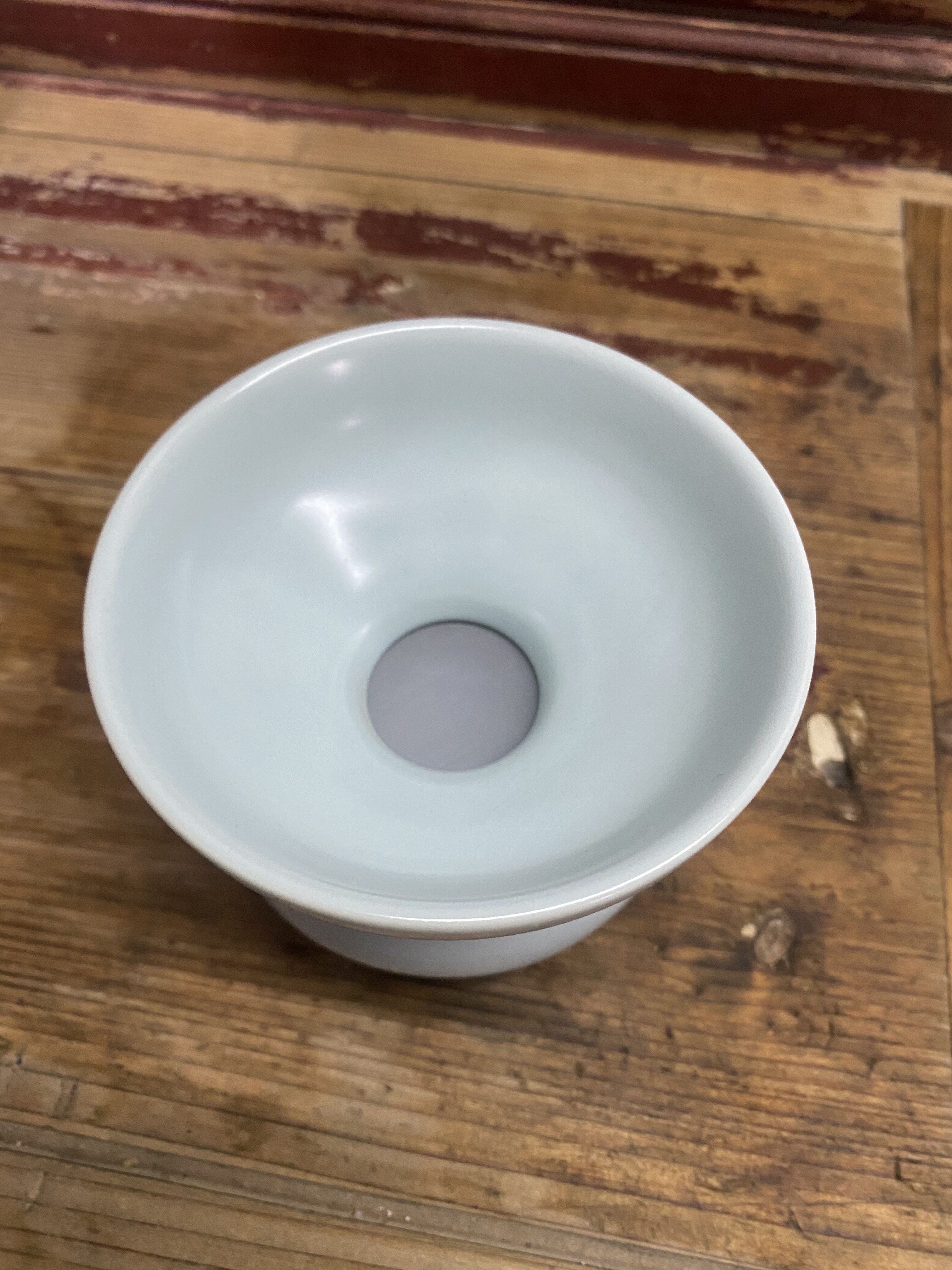 чашка 七八十年代老瓷器收藏天青汝窑茶漏库存老厂货功夫茶公道杯过滤网