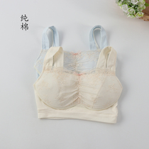 Foreign trade Lady cotton short vest with lining bra bras