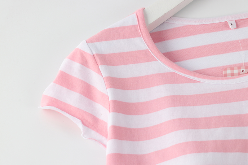Phần cotton mỏng của phụ nữ với áo ngực độn ngực mà không mặc áo pyjama áo thun ngắn tay có thể mặc bên ngoài dịch vụ gia đình quần áo ngủ cho nam