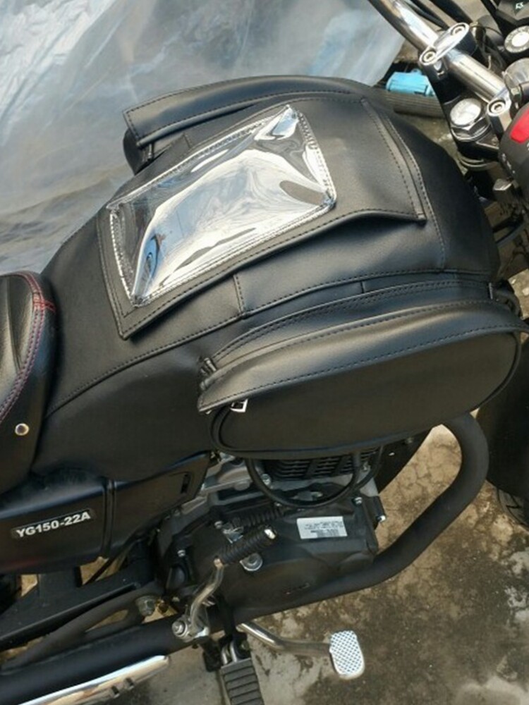 Silver steel size mini mini YG150-22A fuel tank cover YG200B side three-wheel fuel tank leather waterproof and wear-resistant cover