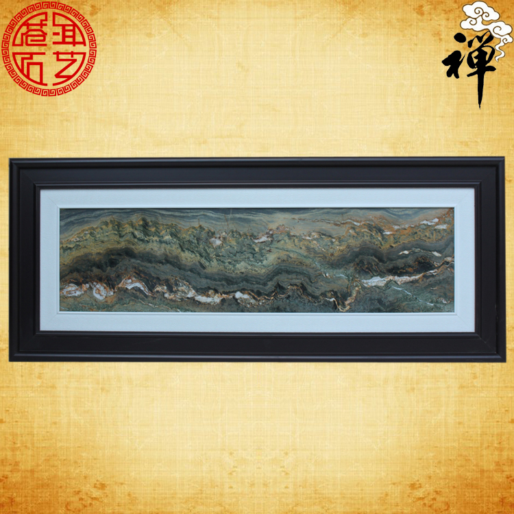 Natural marble painting oil painting stone hanging screen home office decoration TV background wall special price